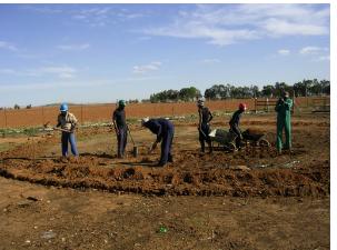The foundation of a silo.Grain Silo advantages, Why Grain storage, Why Silos, own storing of grain,stoor mielies, koring,store maize
