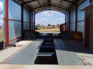 Dump pit weighbridge combo