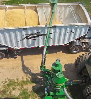 Walinga Agri Vac - Sold by ABC Hansen Africa, used for grain transport, in a silo storage complex